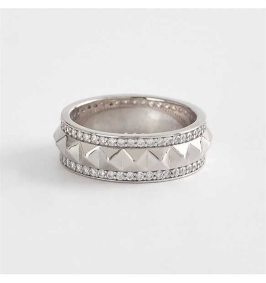 Anello Mabina Donna Anello Argento E Zirconi in Argento Zircone 523216-17 - 523216-17